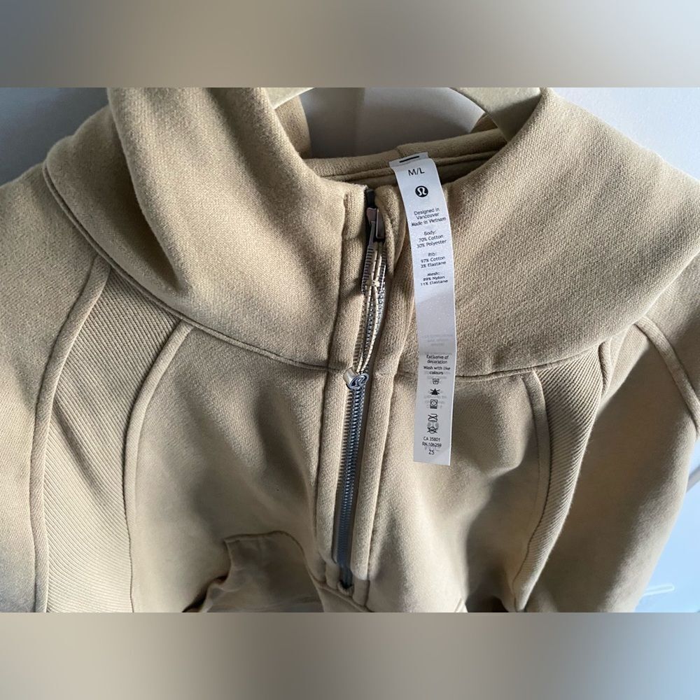 NWT Trench lululemon Oversized Hoodie Scuba 1/2 Zip - Picture 4 of 9